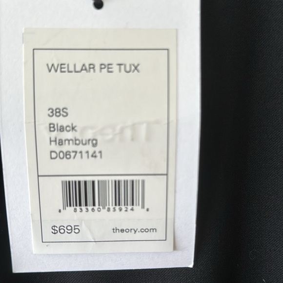 NWT Theory Men’s Tuxedo Jacket size 38 S - Picture 9 of 10